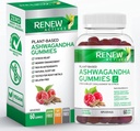 Renouveler les actifs Ashwagandha 100MG par 4 Gommies – Mémoire, focus et boost énergétique – traditionnellement utilisé comme tonique rajeunissant – végétalien, adaptateur à base de plantes – fabriqué au Canada – 60 Gommies