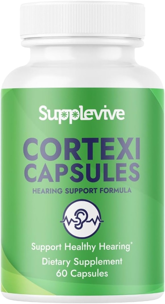 Formule de support auditif Cortexi - Soulagement de l'acouphène pour les oreilles sifflantes, supplément d'acouphène et vitamines auditives pour aider le silence Le bruit, en toute sécurité et naturellement, 60 capsules (1)
