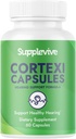Cortexi Hearing Support Formula - Ear Tinnitus Relief for Ringing Ears, Tinnitus Supplement & Hearing Vitamins to Help Silence The Noise, Safely and Naturally, 60 Capsules (1)