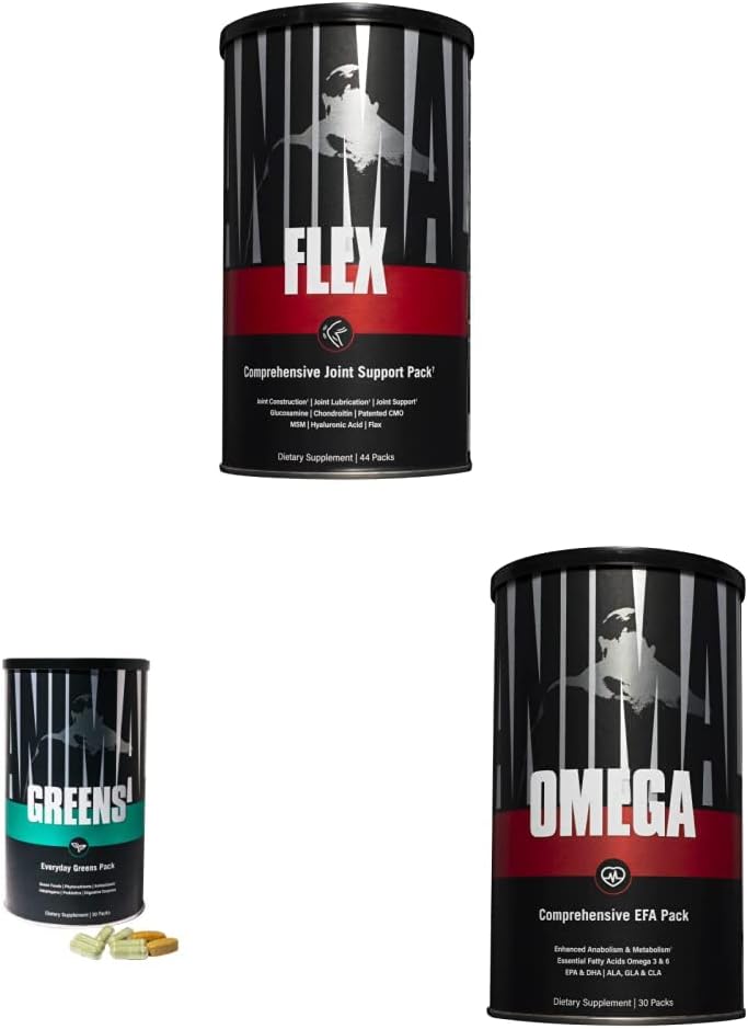 Animal Flex Complete Joint Support Omega Essential Fatty Acides Greens Whole Food Nutrition