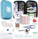 Car-Home Survival First-Aid Kit Emergency-Kit - Bleu 273Piece Équipement de voyage Fournitures Premiers soins Accueil Essentiels Camping Randonnée YIDERBO