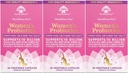Probiotiques de nutricélébrité pour les femmes 10 milliards CFU 6 souches, prébiotiques organiques pour la santé digestive, vaginale et immunitaire, équilibre et santé féminine, douleur péridienne, soulagement du VB, extrait de canneberge+ 3 paquets