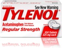 Tylenol Reg Strngth 100'S Taille 100ct Tylenol 325 Mg Force régulière Douleur soulagement