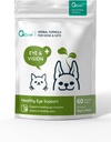 Holistic, All Natural Herbal Formula Eye and Vision Supplement for Dogs & Cats - Preserves The Health & Function of Eyes. Régler la tache, les yeux secs et le soutien de la vision par WellnergyPets 60ct