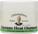 Formules originales de Christopher Cayenne Onguent thermique, sujet chaud à base de plantes pour le confort et la circulation, 2 fl oz