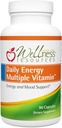 Ressources de bien-être Énergie quotidienne Vitamine multiple - 90 capsules - MTHFR quotidien méthylé Multivitamine sans fer - Vitamine B12, Folate et Biodisponible Vitamines B - Meilleur supplément pour l'énergie et l'humeur