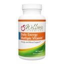 Ressources de bien-être Énergie quotidienne Vitamine multiple - 90 capsules - MTHFR quotidien méthylé Multivitamine sans fer - Vitamine B12, Folate et Biodisponible Vitamines B - Meilleur supplément pour l'énergie et l'humeur