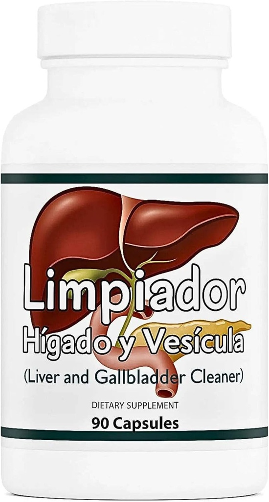 Limpiador Hígado y Vesícula, soutien du foie, extrait de chardon de lait, 90 capsules