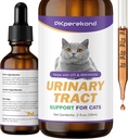 Soutien de l'urine pour les chats - Traitement UTI pour les chats - Santé de l'urine, soulager Cristaux urinaires, Supplément de soutien du rein et de la vésicule, 2 oz CATNEW