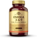 Solgar 1300 mg Omega 3-6-9-60 Softgels - Soutien à la santé des articulations et de la peau - Non-OGM, sans gluten - 20 portions