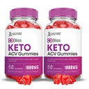 Laboratoires justifiés (2 Pack Bliss Keto ACV Gummies Advanced Formula 1000MG Bliss Keto Gummies Apple Cider Vinegar Boost Formulé avec Pomegranate Beet Juice Powder B12 Vegan Non OGM 120 Gummys
