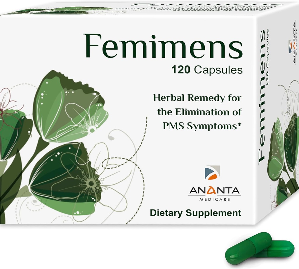 FEMIMENS Ananta Medicare – Supplément à base de plantes pour les femmes Wellness & Cycle Support – 120 Capsules