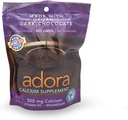 Supplément Calcium d'Adora Chocolat noir, 30 Compte (Paquet de valeur de 3)