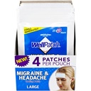 WellPatch migraine et maux de tête Cooling Patch - sans médicament, dure jusqu'à 12 heures, sans danger pour l'utilisation avec des médicaments - grands patchs (4 paquets de 4 Patches), chaque 4,3 x 2 en