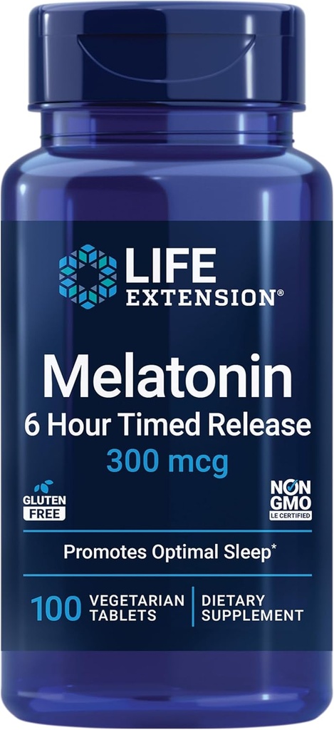 Formules de Jarrow BroccoMax Sulforaphane Générateur 35 mg et prolongation de la durée de vie Melatonin 6 heures libération de temps 300 mcg 100 comprimés