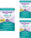 RepHresh Pro-B Probiotic Feminine Supplément Capsules (paquet de 3)
