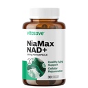 Supplément Vitasave NiaMax NAD+ – 300 mg de Riboside de Niacinamide par gélule – Précurseur NAD+ à haute puissance pour l'énergie, le vieillissement en santé et la fonction métabolique – végétalien, non-OGM, sans gluten (30 capsules)