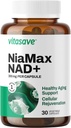 Supplément Vitasave NiaMax NAD+ – 300 mg de Riboside de Niacinamide par gélule – Précurseur NAD+ à haute puissance pour l'énergie, le vieillissement en santé et la fonction métabolique – végétalien, non-OGM, sans gluten (30 capsules)