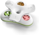 Daily Pill Box Organizer 3 fois par jour, voyage petit cas de pilule, 3 compartiments Compact Pill Container, Portable Pill Holder pour la vitamine, médecine, supplément, huile de poisson, blanc