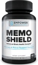 Supplément Santé Cerveau MemoShield – Support Mémoire avancé avec Mane du Lion, Bacopa Monnieri et Ginkgo Biloba – Fonction cognitive et Formule Santé Cerveau – 60 Capsules