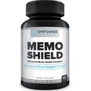 Supplément Santé Cerveau MemoShield – Support Mémoire avancé avec Mane du Lion, Bacopa Monnieri et Ginkgo Biloba – Fonction cognitive et Formule Santé Cerveau – 60 Capsules
