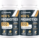 Probiotiques pour hommes, 500 milliards UFC et 12 souches Probiotique pour hommes, avec curcuma, canneberge, goji - Probiotiques pour la santé digestive, Gut, Immune & Bloating, Prostate & Urinary Tract Health, 120 Capsule
