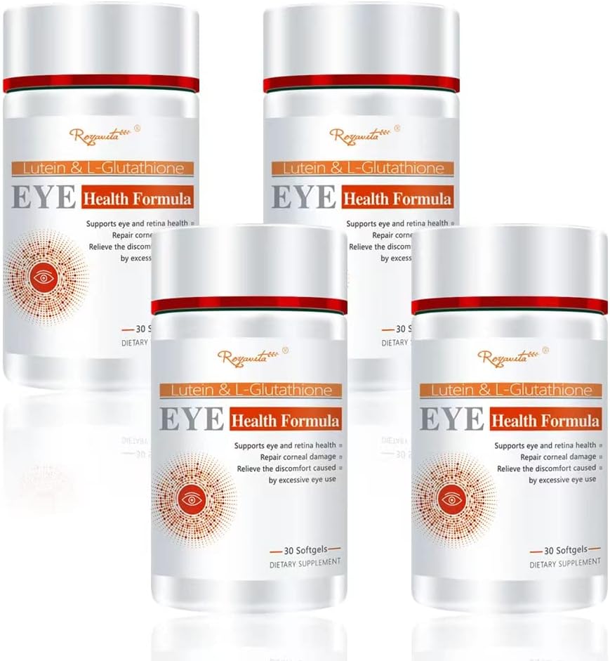 Lutein Resists Bleu et Violet Light, aide la rétine à résister à la lumière ultraviolette, et collabore avec la zéaxanthine à:Réduit la tension et la fatigue oculaires,Promeuve la fonction oculaire saine 30 Capsules, 4 pcs