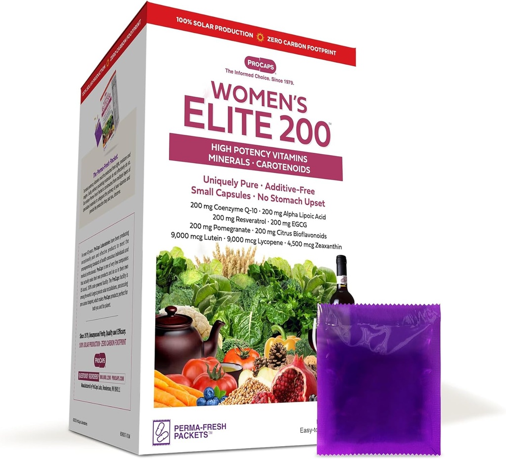 ANDREW MOINSMAN Multivitamin - Women's Elite-200 30 Packets - Potent Nutrients Plus 200mg Chaque Coenzyme Q10, acide alpha lipoïque, resvératrol, EGCG, grenade, agrumes Bioflavonoïdes. Aucun additif