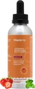 Femmes 50+ Multivitamine liquide liposomique – 16 Vitamines et minéraux essentiels pour l'énergie, les os et le soutien immunitaire – sans sucre, sans OGM, haute absorption – menthe de fraise, 30 portions