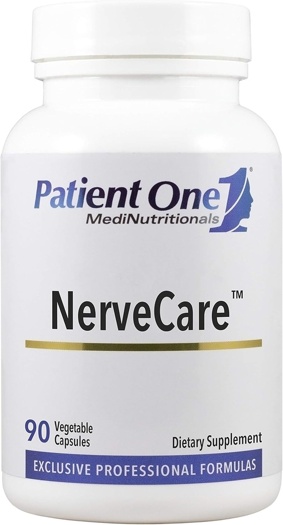 Patient One NerveCare | Supplement to Support Nerve and Vascular Health* | With Alpha Lipoic Acid, Vitamin B12, ALC and Benfotiamine | 90 Capsules