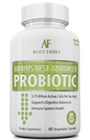 Fast Natural Bloating Relief - Bifidus Meilleur Probiotique avancé 60 jours + Guide Kombucha - Probiotiques Premium pour les hommes et les femmes - pour les problèmes intestinaux, Bloating, Diarrhée, Gaz, Bladder, UTI