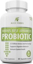 Fast Natural Bloating Relief - Bifidus Meilleur Probiotique avancé 60 jours + Guide Kombucha - Probiotiques Premium pour les hommes et les femmes - pour les problèmes intestinaux, Bloating, Diarrhée, Gaz, Bladder, UTI