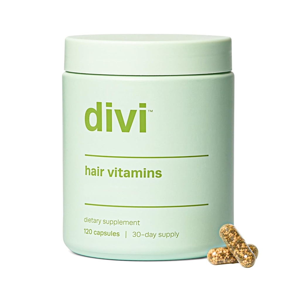 Vitamines capillaires divi pour les femmes et les hommes – faites avec des ingrédients propres et scientifiques pour croître + épais – Créez un environnement capillaire sain – faites avec biotine et Lustriva