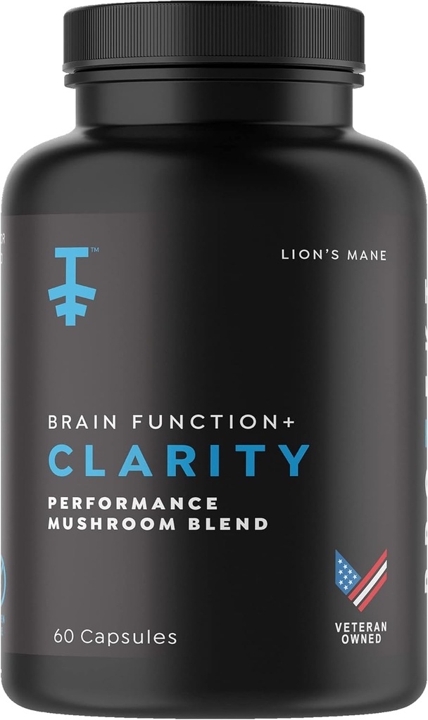 PROTEKT Lions La Mane Supplément Capsules - La Mane de Lion et Reishi Capsules de Champignons, Suppléments Cerveaux Nootropiques pour Mémoire et Focus, Suppléments Champignons, Suppléments Cerveau Énergie - 60 Compte