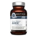 Qualité de vie Premium Kinoko Platinum AHCC Supplément à base de plantes, 750mg par gélule, pour le soutien immunitaire, la fonction hépatique, maintient l'activité de la cellule tueuse naturelle, pack de 1, 60 Capsules de légumes