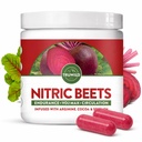 TruWild Toute la poudre de racine de betterave naturelle, Booster à oxyde nitrique, 1000mg, Vegan Superfood Capsule Supplément, Extrait de betterave prend en charge la santé globale, la performance et l'endurance, 30 portions
