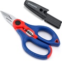 WORKPRO Ciseaux Électriciens Inoxydables, 6.4" Poignées Électriciennes Professionnelles avec Stripper Fil pour Câble Soft (Ne convient pas pour la plongée)
