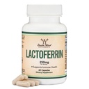 Lactoferrine 250mg par portion (60 capsules) Bioferrine brevetée Lactoferrine - Supplément de fer supérieur pour les carences en fer et le soutien immunitaire par les suppléments en bois double