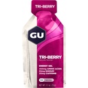 GU Energy Original Sports Nutrition Gel 8-Count Vanilla Bean and 8-Count Tri-Berry Bundle with Amino Acids and Electrolytes