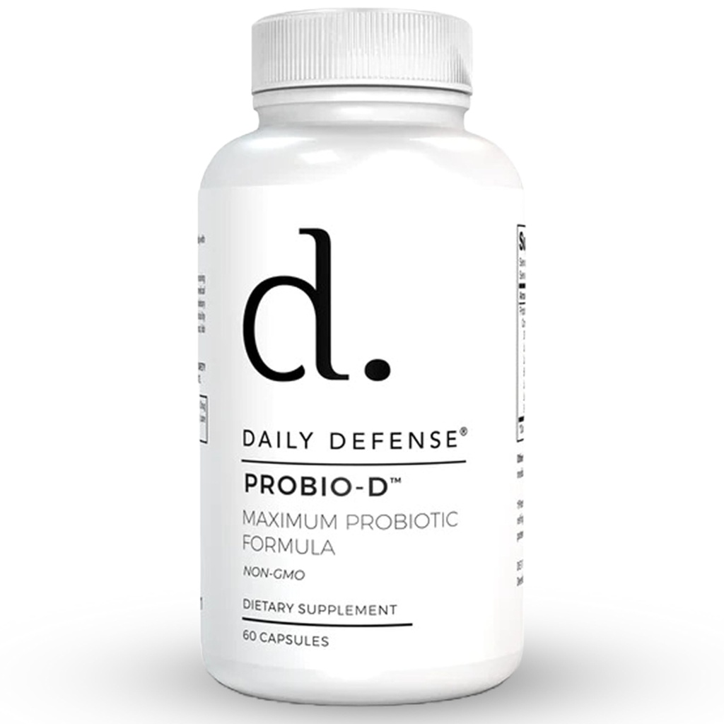 Supplément de soutien immunitaire probiotique - Probiotiques quotidiens pour les hommes avec constipation et gaz - Supplément de digestion et de ballonnement et probiotiques pour les femmes - 60 Capsules, PROBIO-D