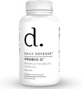 Supplément de soutien immunitaire probiotique - Probiotiques quotidiens pour les hommes avec constipation et gaz - Supplément de digestion et de ballonnement et probiotiques pour les femmes - 60 Capsules, PROBIO-D