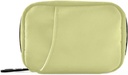 Boîte à pilules Naanle 7 jours sac d'organisateur de voyage avec zipper Portable Taille compacte pour support de supplément de vitamine, couleur solide jaune Chartreuse, 4,6 x 3,14 x 1,88 pouce, 0,12 kilogrammes, 1,0 Compte