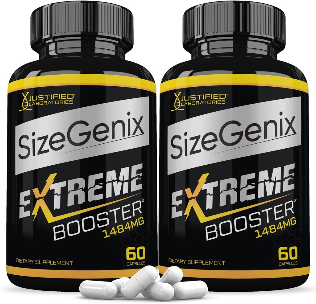 Laboratoires Justifiés (2 Pack) Sizegenix Men-S Supplément Santé 1484mg 120 Capsules