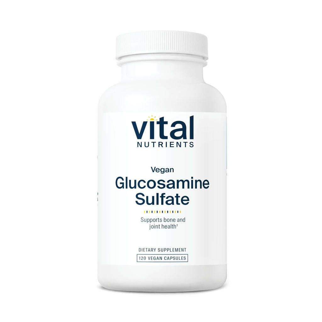 Nutriments vitaux Sulfate de glucosamine végan 750mg de glucosamine en santé, de mobilité et de supplément de soutien conjoint. Source végétale de glucosamine.