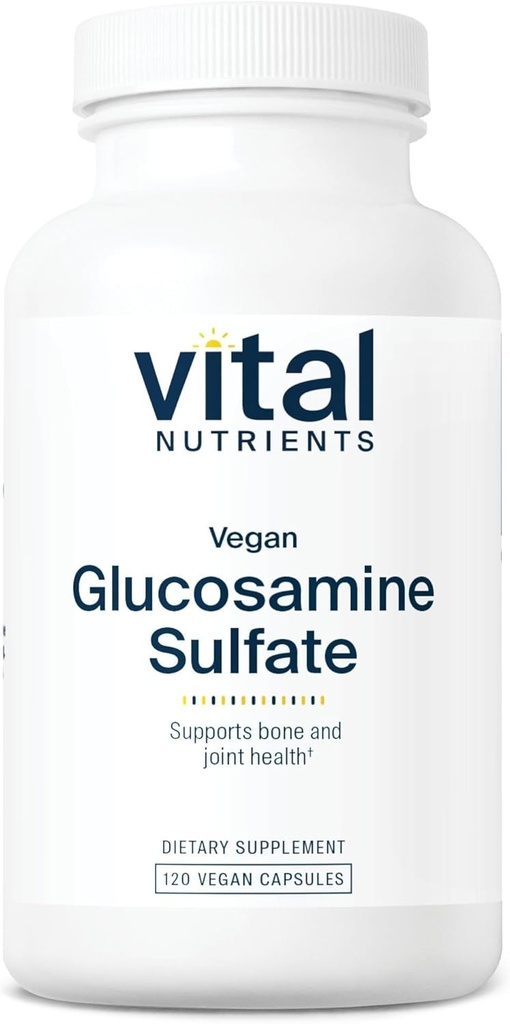 Nutriments vitaux Sulfate de glucosamine végan 750mg de glucosamine en santé, de mobilité et de supplément de soutien conjoint. Source végétale de glucosamine.