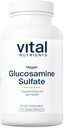 Nutriments vitaux Sulfate de glucosamine végan 750mg de glucosamine en santé, de mobilité et de supplément de soutien conjoint. Source végétale de glucosamine.