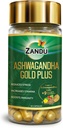Zandu Ashwagandha Gold Plus, fait avec de l'or, Ashwagandha, Safed Musli, Shilajit et autres ingrédients ayurvédiques, aide à stimuler l'endurance, renforce l'immunité, 60 capsules