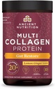 Ancient Nutrition Collagène Powder Protein, Multi Collagen Protein, Hydrolysed Collagen Peptides soutient la peau et les ongles, supplément articulaire (Gut Restore, 20 portions)