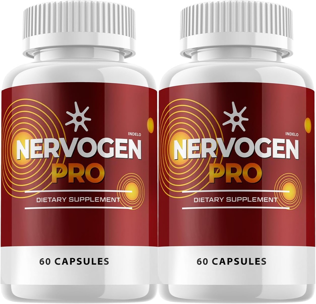(2 Pack) Nervogen Pro Capsules, Nervogen Pro pour les capsules de neuropathie, Nervogen Pro Formule avancée Supplément alimentaire, vitamine C Zinc amélioré - Nervogen Pro Reviews (120 Capsules)