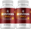 (2 Pack) Nervogen Pro Capsules, Nervogen Pro pour les capsules de neuropathie, Nervogen Pro Formule avancée Supplément alimentaire, vitamine C Zinc amélioré - Nervogen Pro Reviews (120 Capsules)